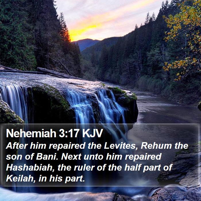 Nehemiah 3:17 KJV Bible Study