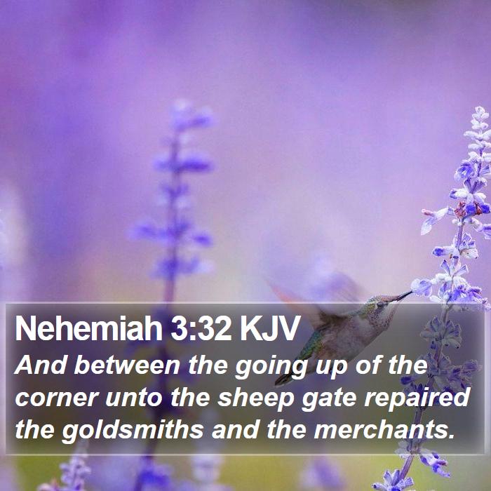 Nehemiah 3:32 KJV Bible Study