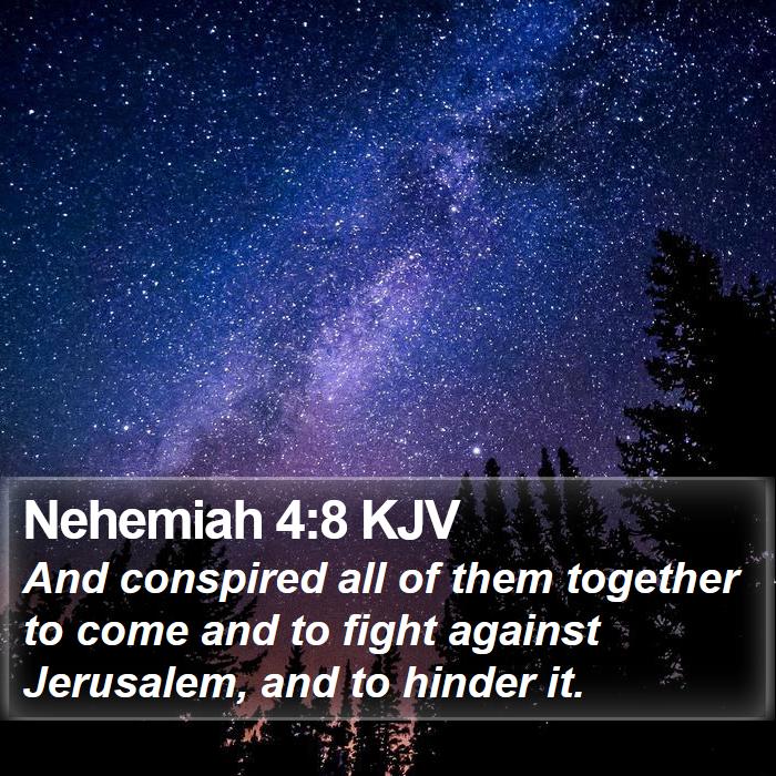 Nehemiah 4:8 KJV Bible Study