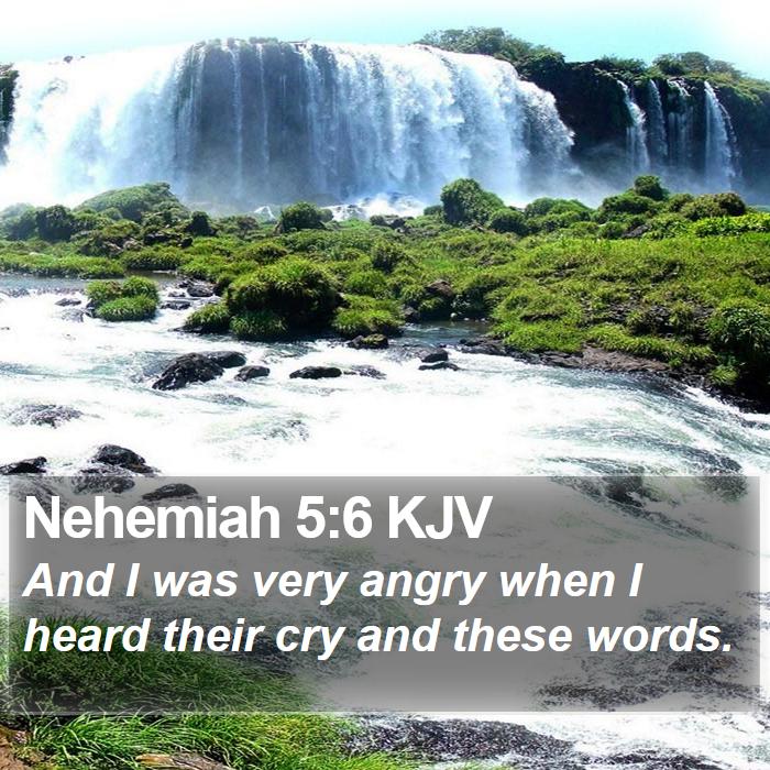 Nehemiah 5:6 KJV Bible Study