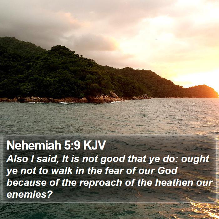 Nehemiah 5:9 KJV Bible Study