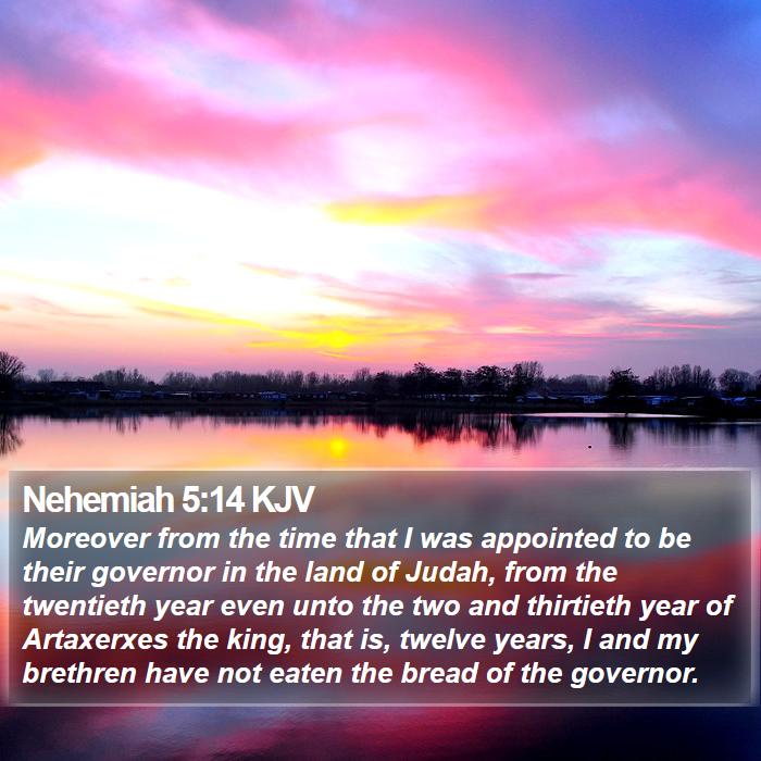 Nehemiah 5:14 KJV Bible Study