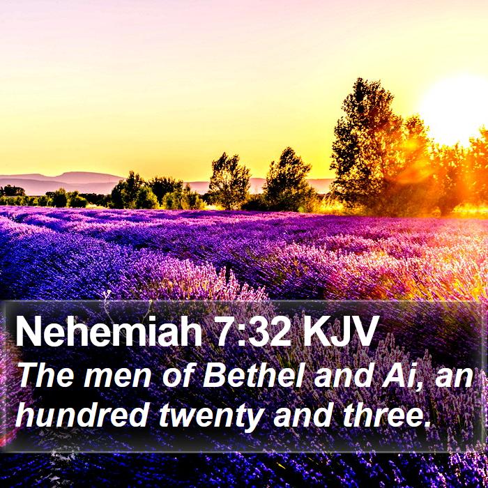Nehemiah 7:32 KJV Bible Study
