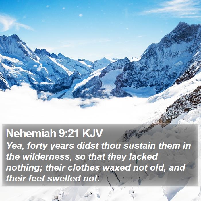 Nehemiah 9:21 KJV Bible Study