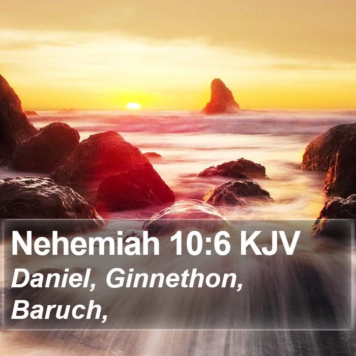 Nehemiah 10:6 KJV Bible Study