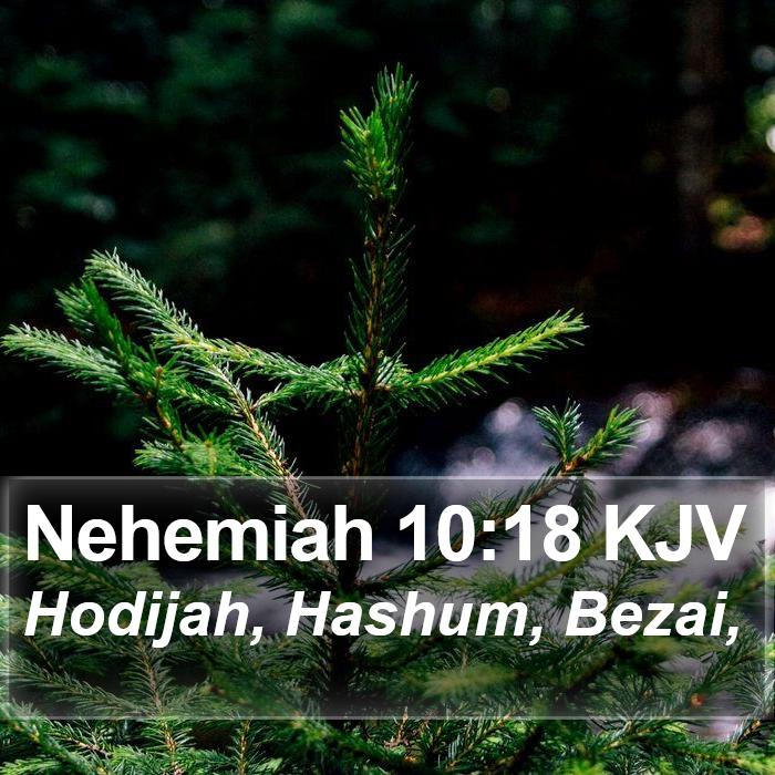 Nehemiah 10:18 KJV Bible Study