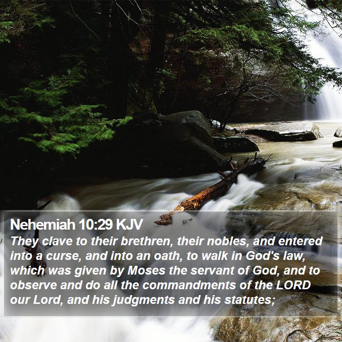 Nehemiah 10:29 KJV Bible Study