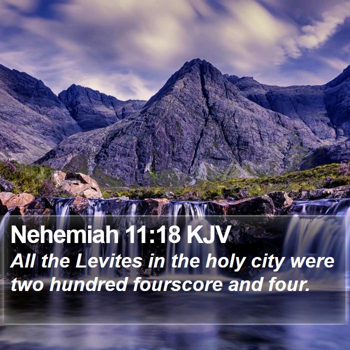 Nehemiah 11:18 KJV Bible Study