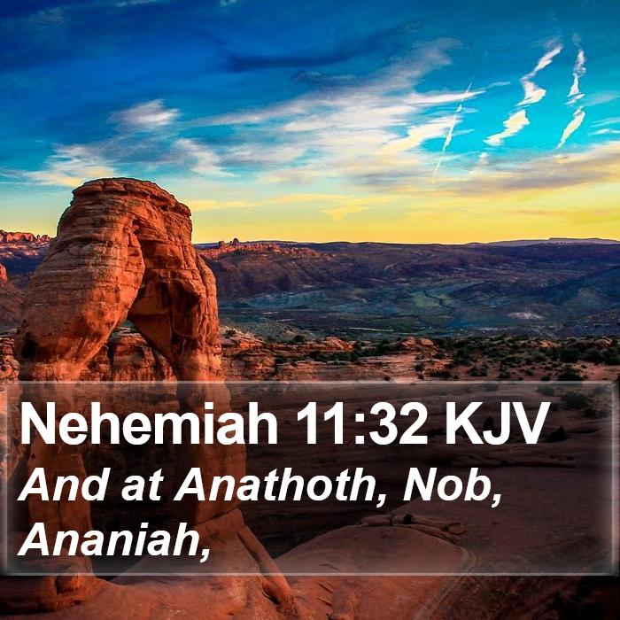 Nehemiah 11:32 KJV Bible Study