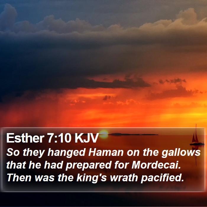 Esther 7:10 KJV Bible Study