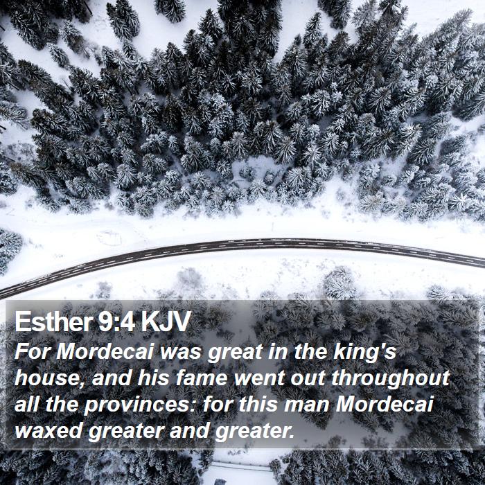 Esther 9:4 KJV Bible Study