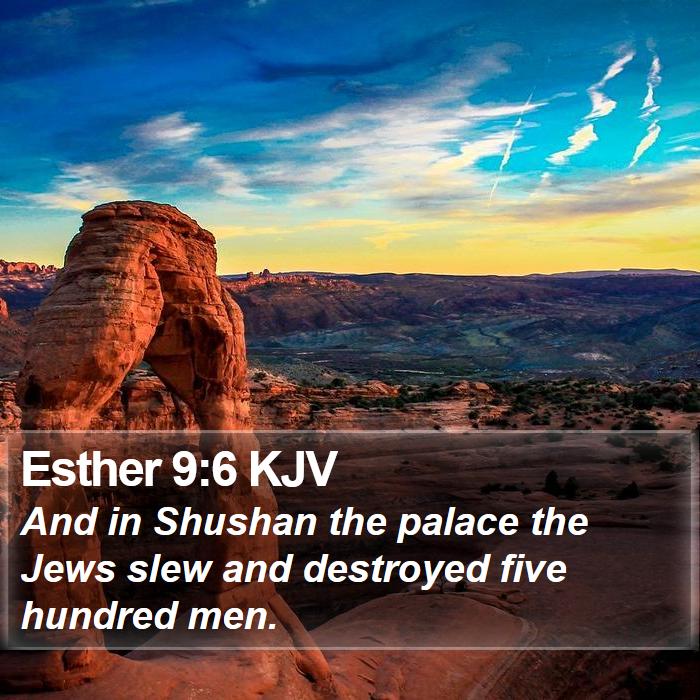 Esther 9:6 KJV Bible Study