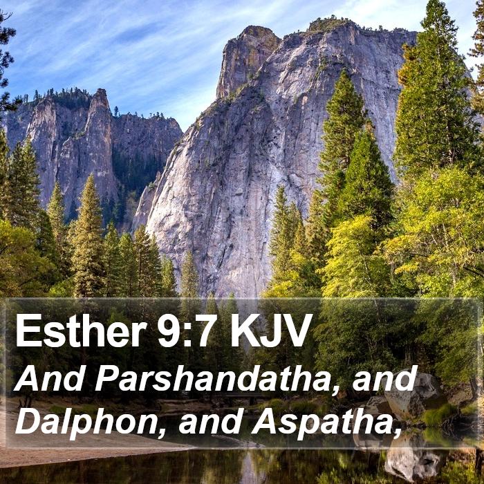 Esther 9:7 KJV Bible Study