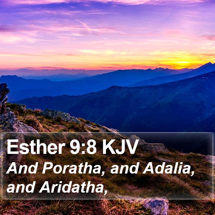 Esther 9:8 KJV Bible Study