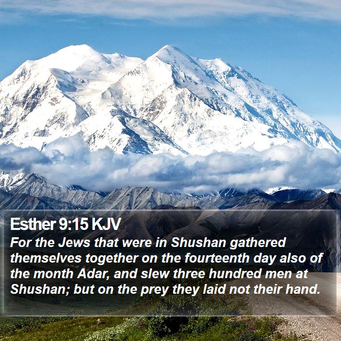 Esther 9:15 KJV Bible Study