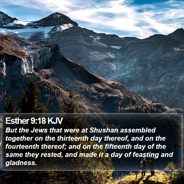 Esther 9:18 KJV Bible Study