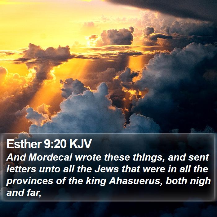 Esther 9:20 KJV Bible Study