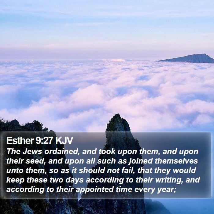 Esther 9:27 KJV Bible Study