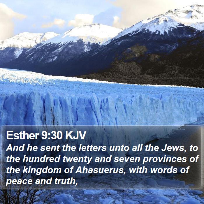 Esther 9:30 KJV Bible Study