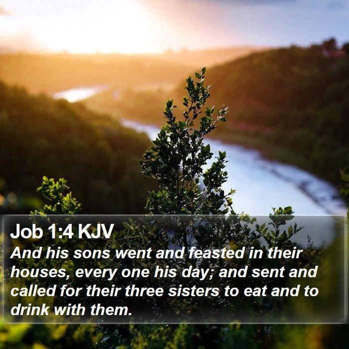 Job 1:4 KJV Bible Study