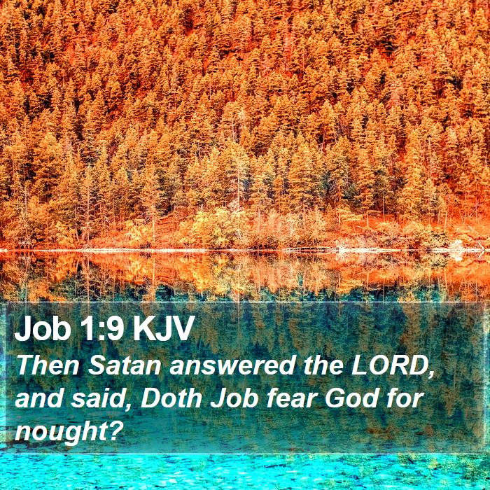 Job 1:9 KJV Bible Study