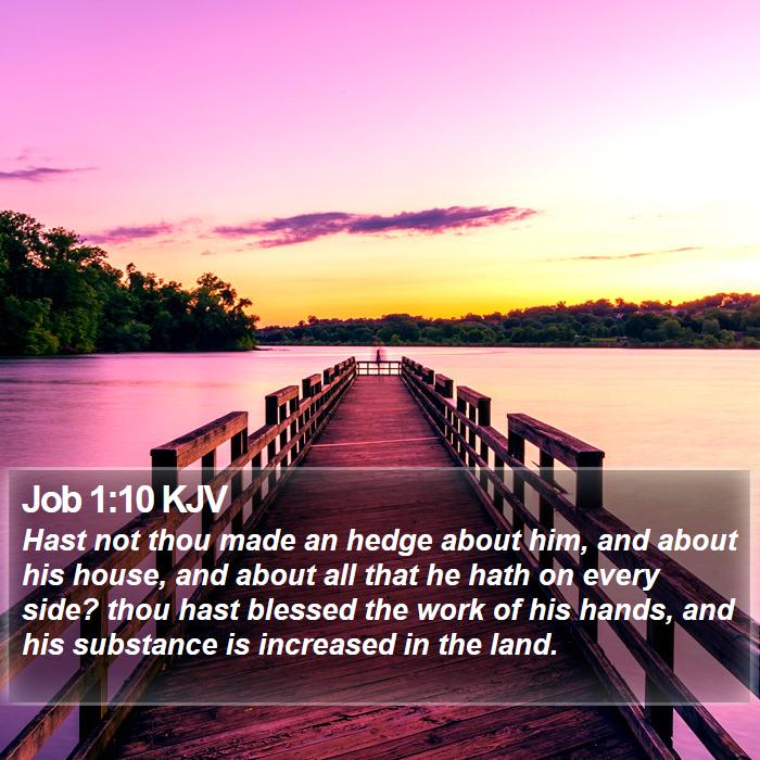 Job 1:10 KJV Bible Study