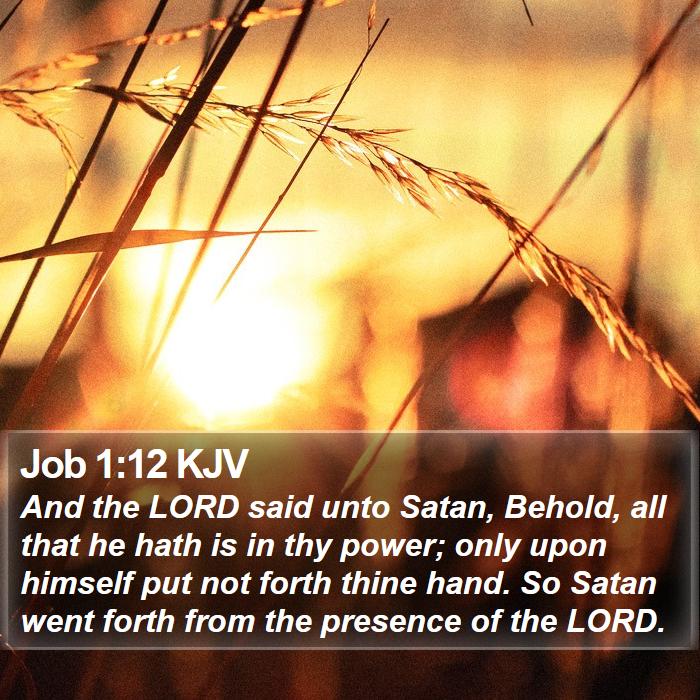 Job 1:12 KJV Bible Study