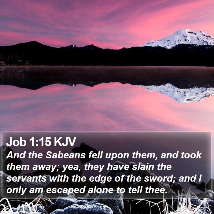 Job 1:15 KJV Bible Study