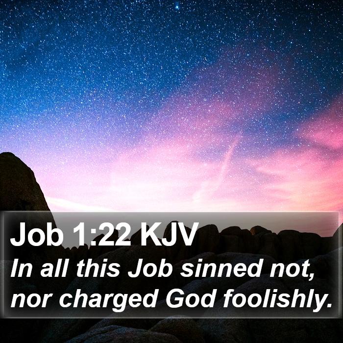 Job 1:22 KJV Bible Study