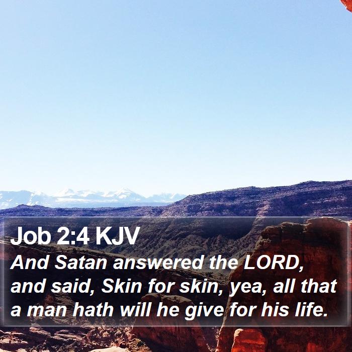 Job 2:4 KJV Bible Study