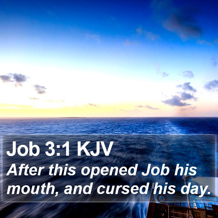 Job 3:1 KJV Bible Study