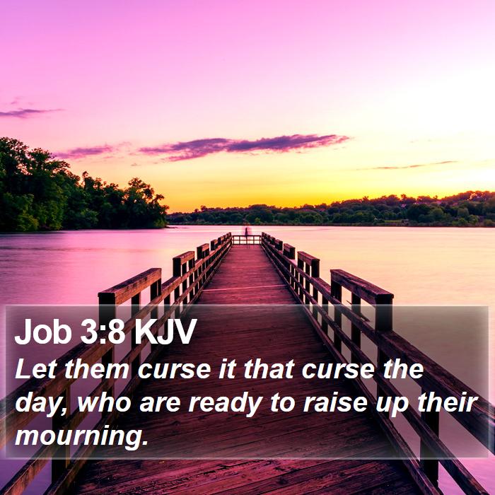 Job 3:8 KJV Bible Study