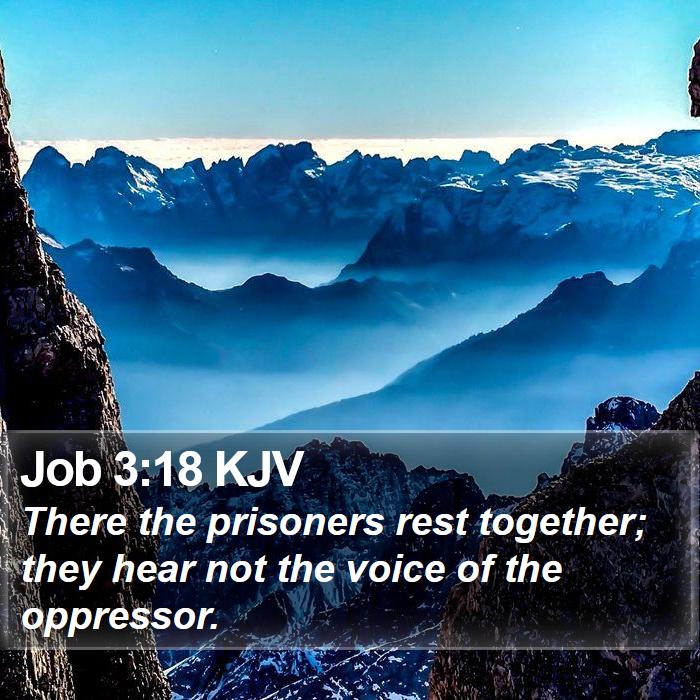 Job 3:18 KJV Bible Study