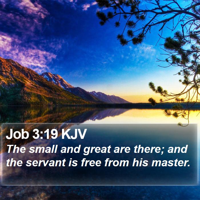 Job 3:19 KJV Bible Study