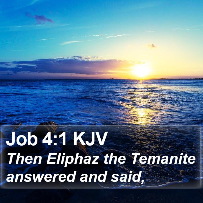 Job 4:1 KJV Bible Study