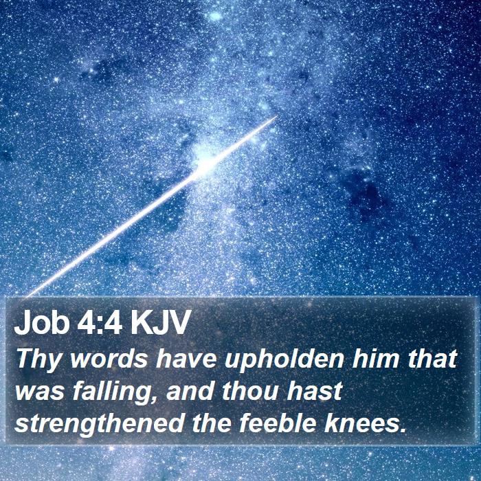 Job 4:4 KJV Bible Study