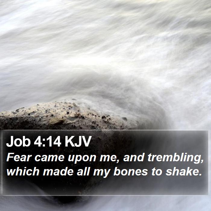 Job 4:14 KJV Bible Study