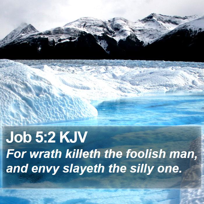 Job 5:2 KJV Bible Study