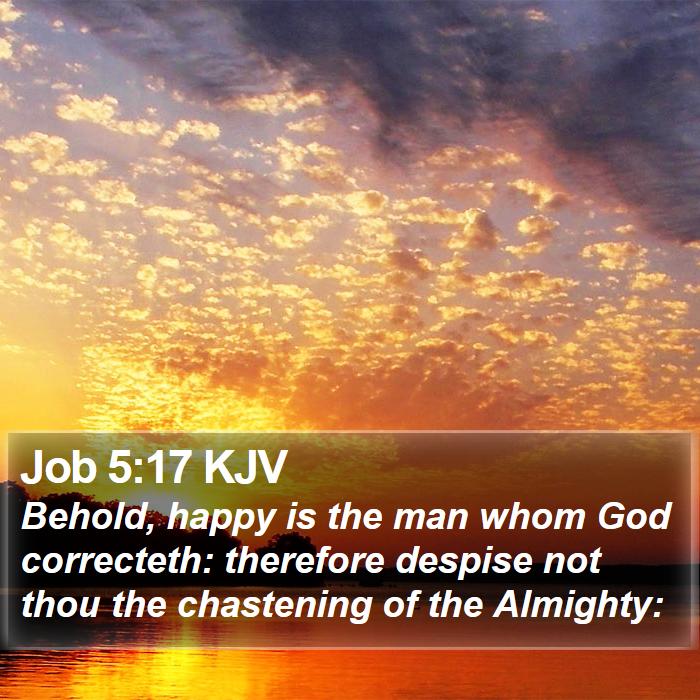 Job 5:17 KJV Bible Study