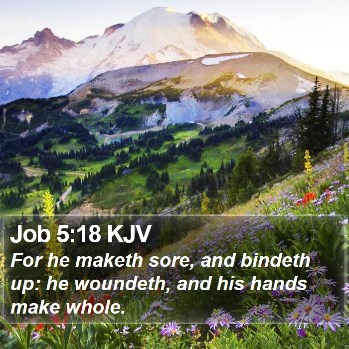 Job 5:18 KJV Bible Study