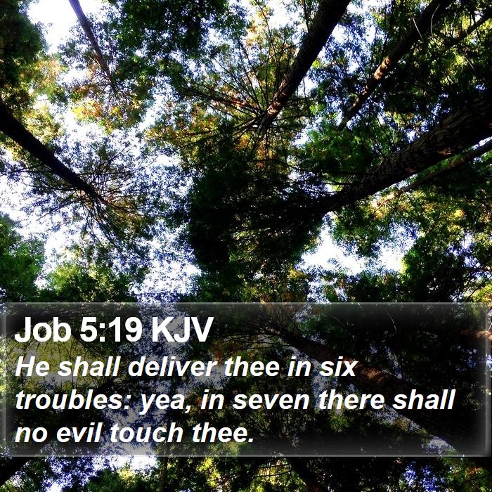 Job 5:19 KJV Bible Study