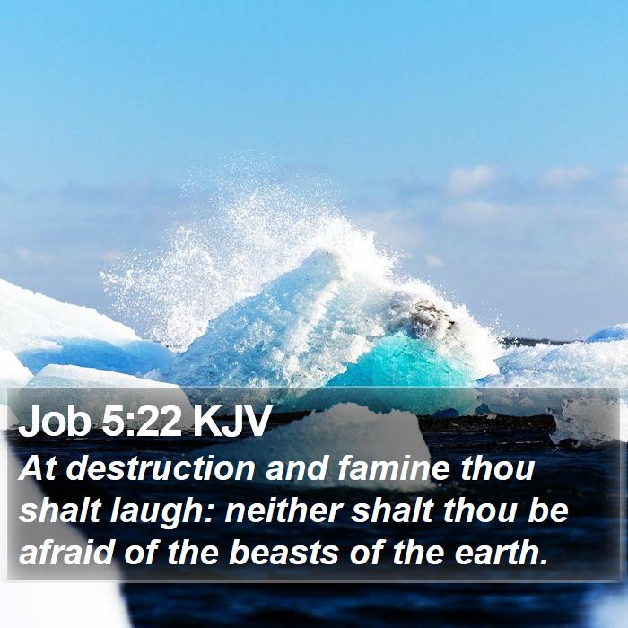 Job 5:22 KJV Bible Study