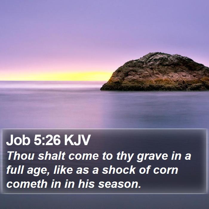 Job 5:26 KJV Bible Study