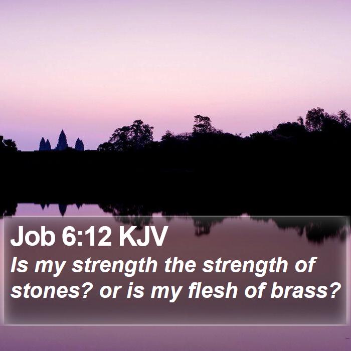 Job 6:12 KJV Bible Study