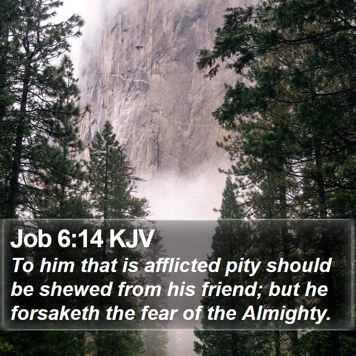 Job 6:14 KJV Bible Study