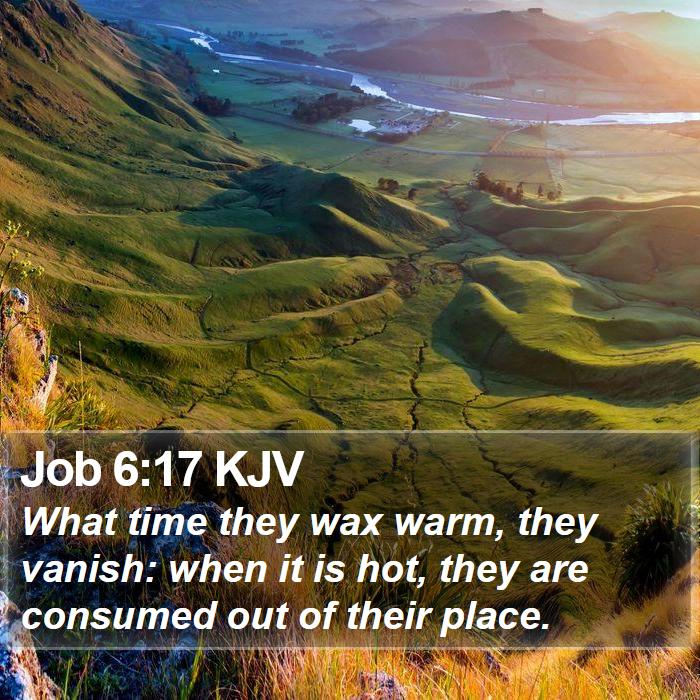 Job 6:17 KJV Bible Study