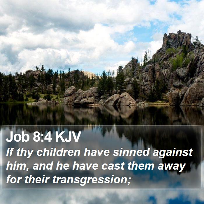 Job 8:4 KJV Bible Study