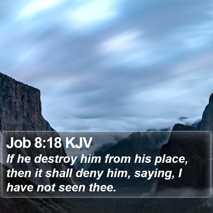 Job 8:18 KJV Bible Study