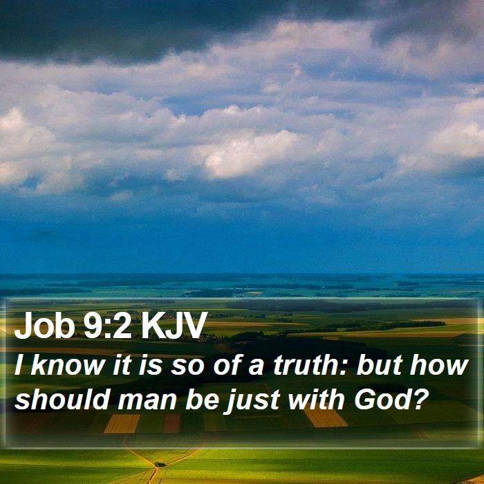 Job 9:2 KJV Bible Study