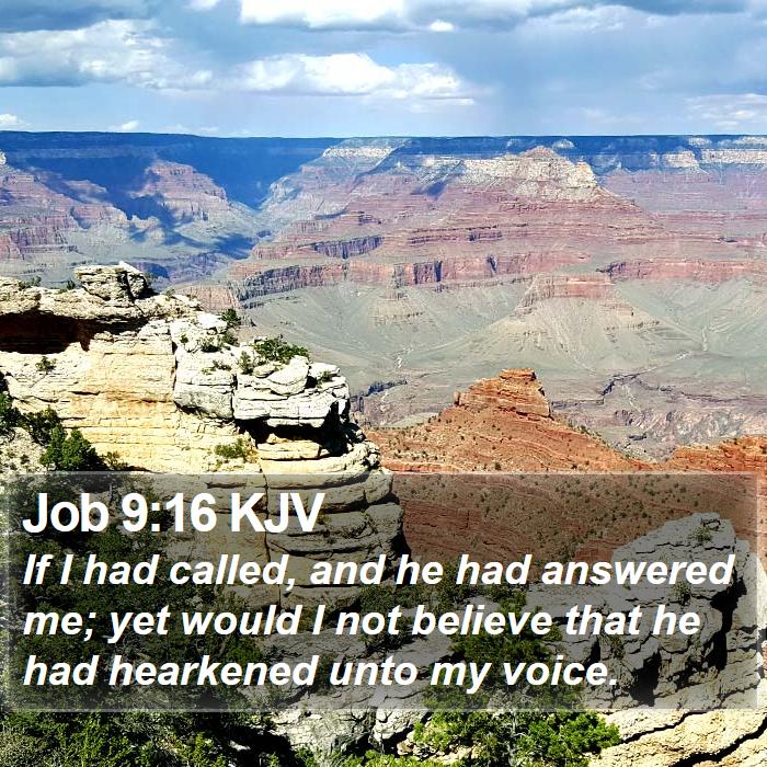 Job 9:16 KJV Bible Study